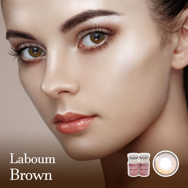 Laboum Brown Coloured Korean Contact Lenses - Olens