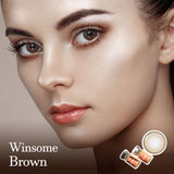 Winsome Brown Coloured Korean Contact Lenses - Olens