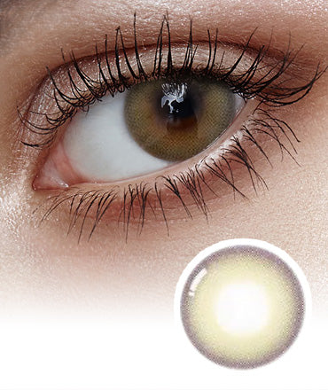 Ending 1-Day Olive (10P) Colored Korean Contact Lenses - Olens