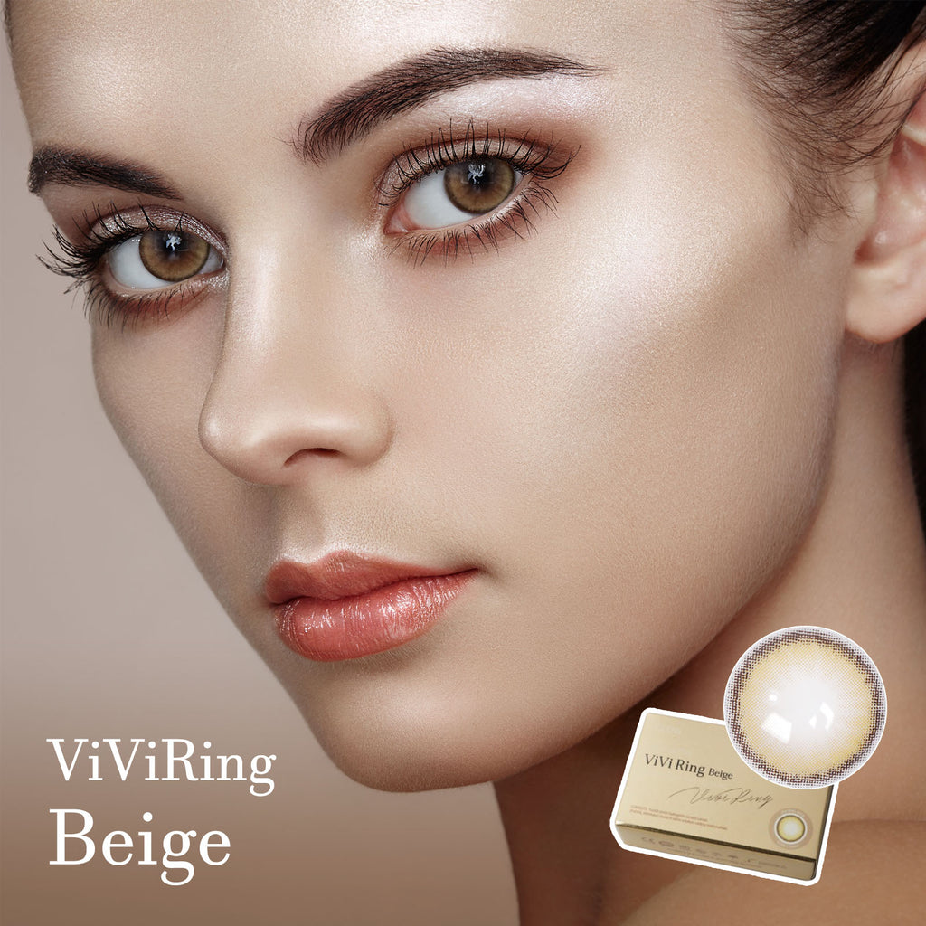 ViViRing Beige Colored Contact Lenses-Olens