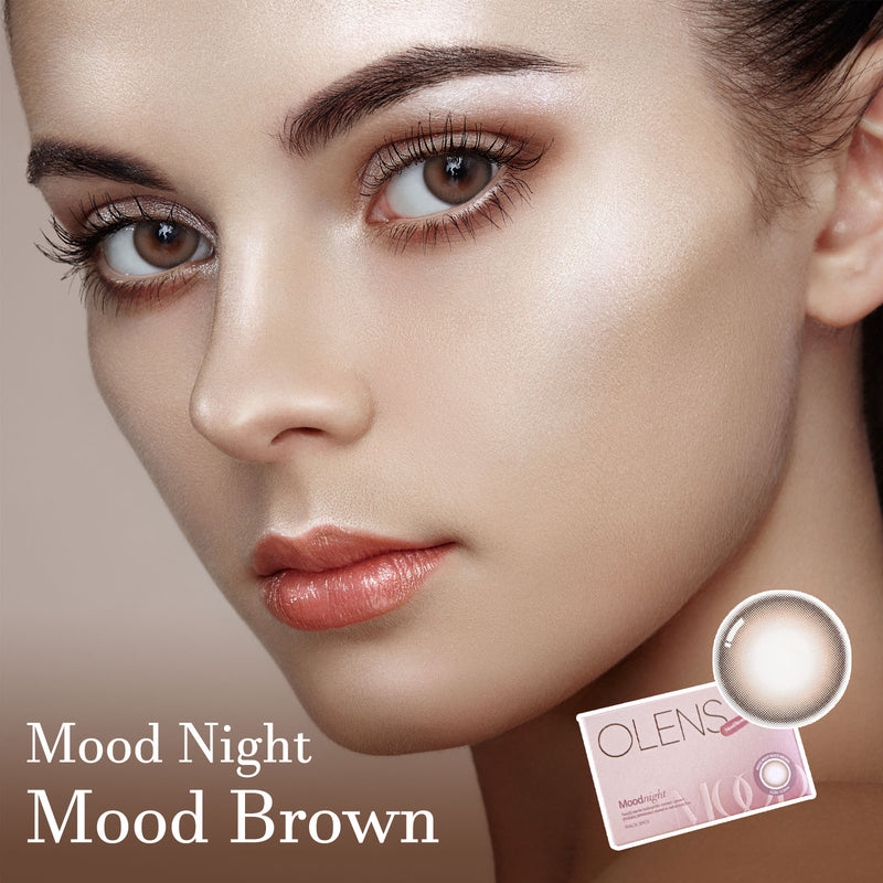 Mood Night Mood Brown Colored Contact Lenses - Olens