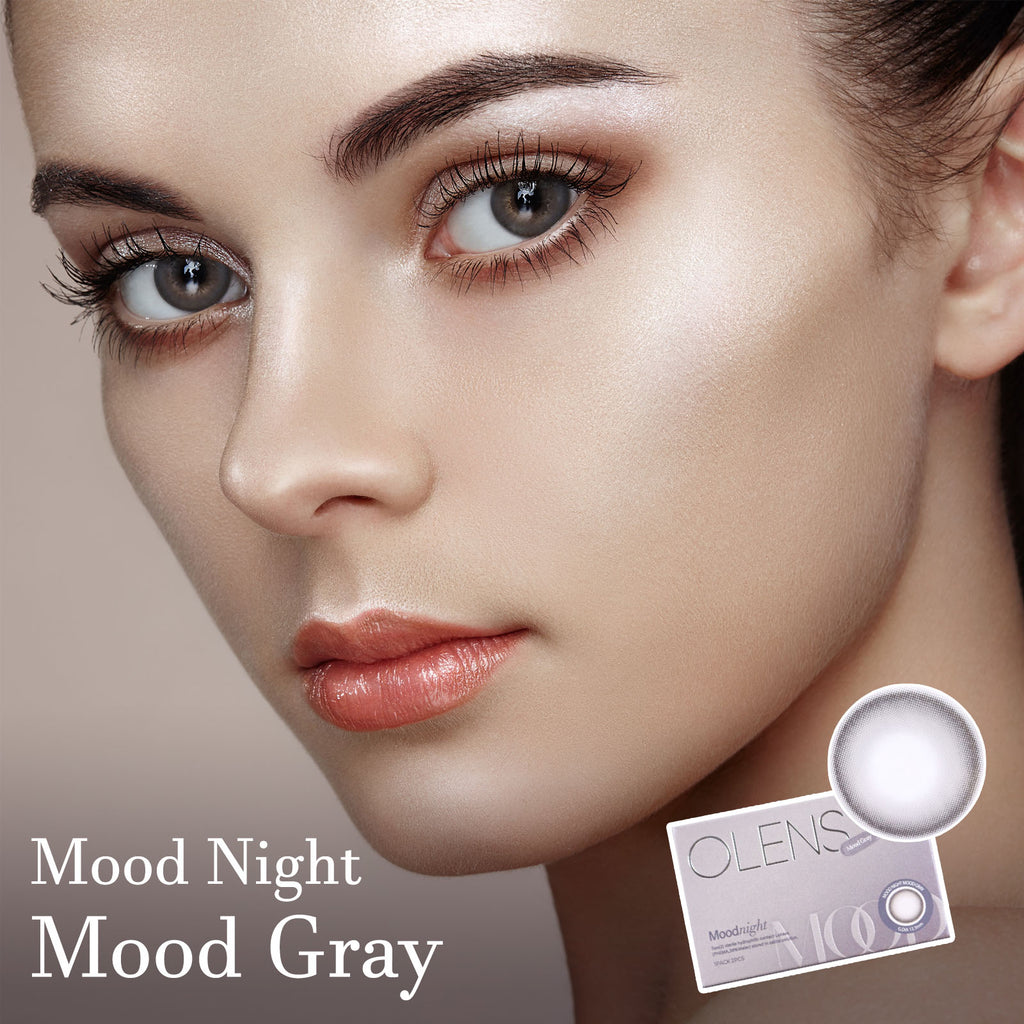 Mood Night Mood Gray Colored Contact Lenses - Olens
