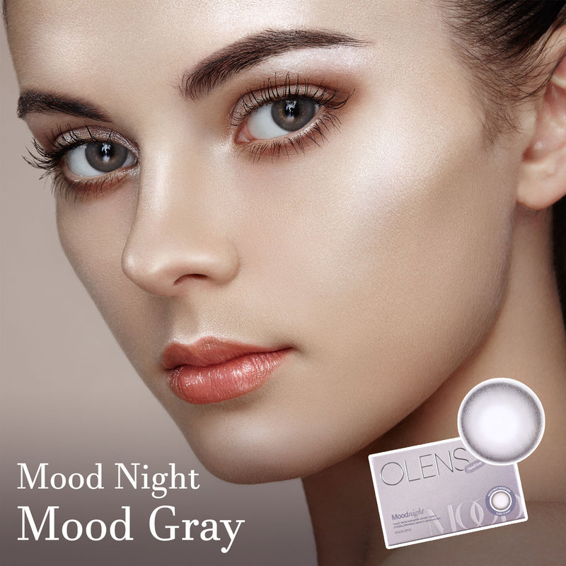 Mood Night Mood Gray Colored Contact Lenses - Olens