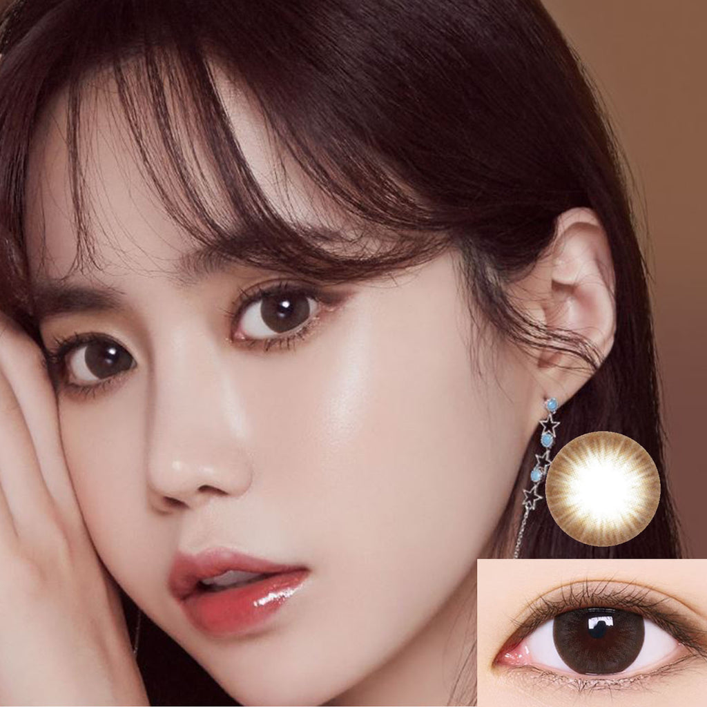 Mega Big Size Choco Colored Contact Lenses-DIA 14.7mm