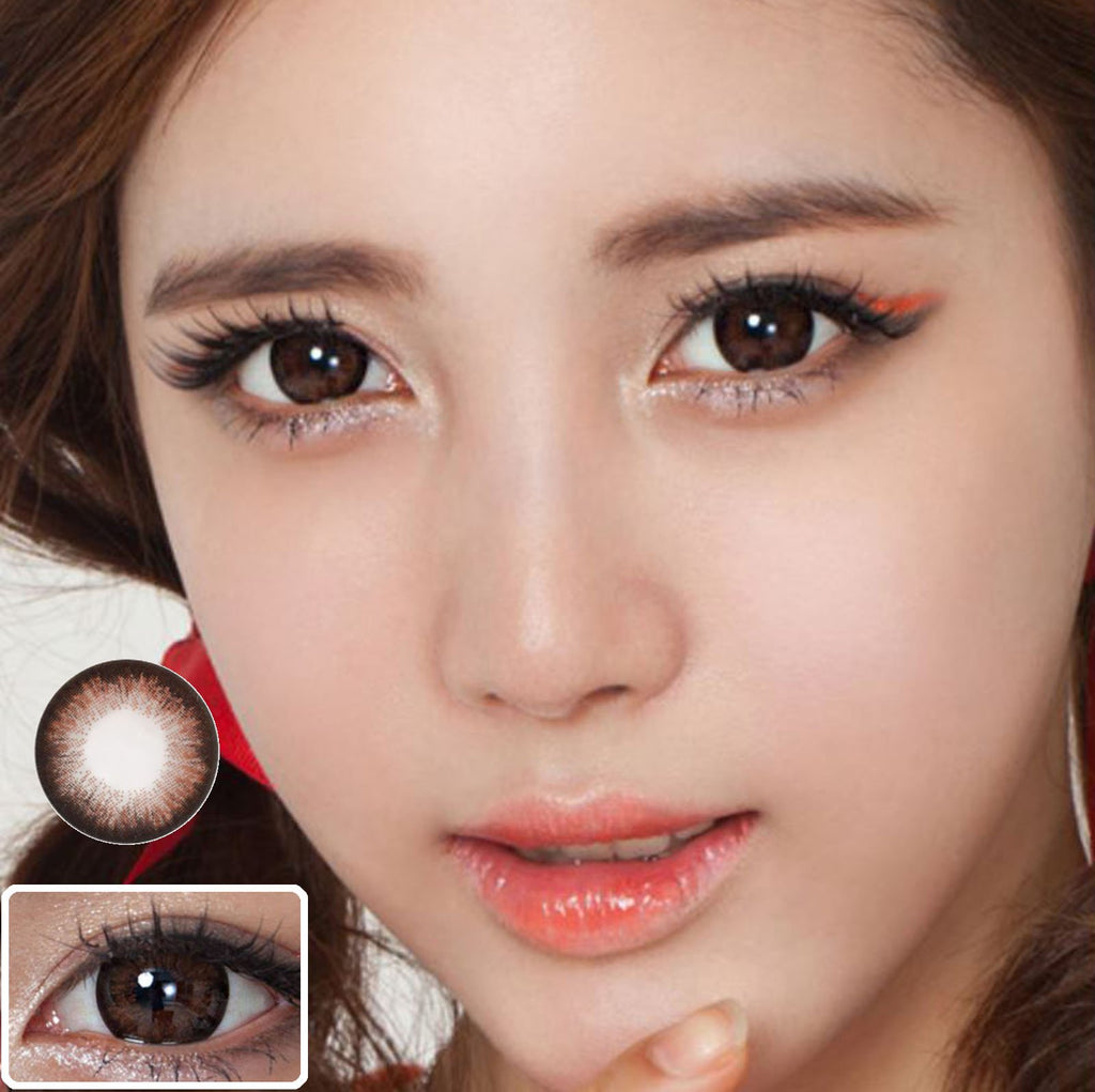 Talk Talk Choco Brown Colored Contact Lenses - Olens