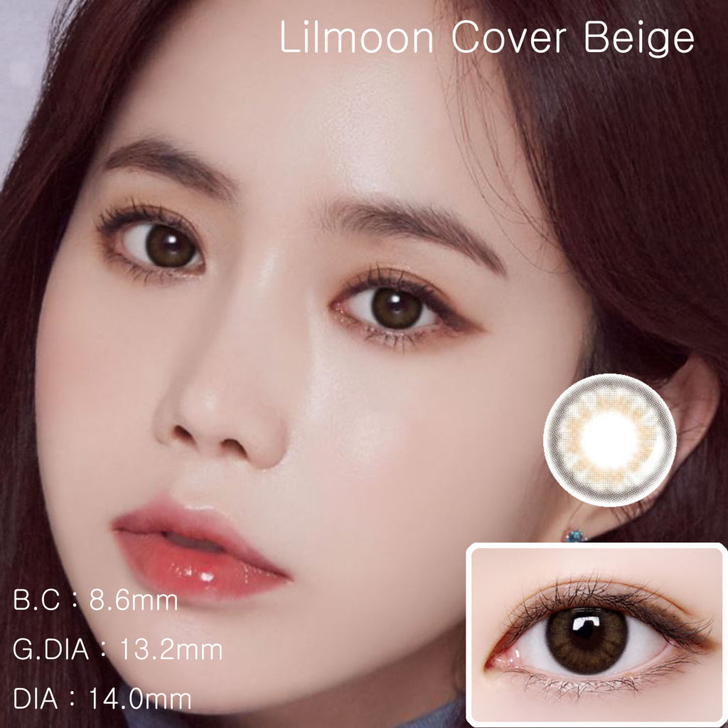 lilmoon cover beige colored contact lenses-lensme