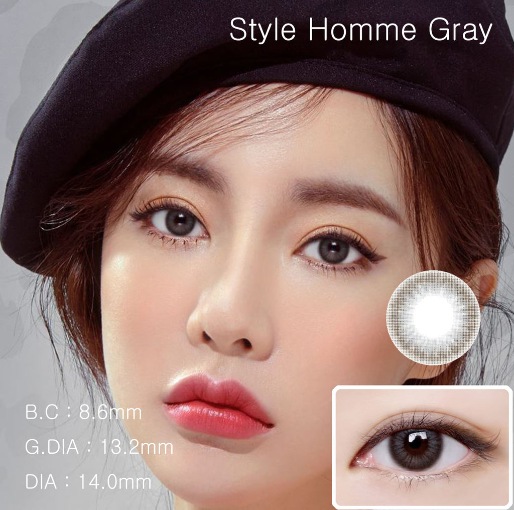 Style Homme Gray Colored Contact Lenses-lensme