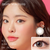 Make Look Blonty MilkChoco Colored Korean Contact Lenses - Lensme