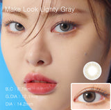 Make Look Lighty Gray Colored Contact Lenses-Lensme
