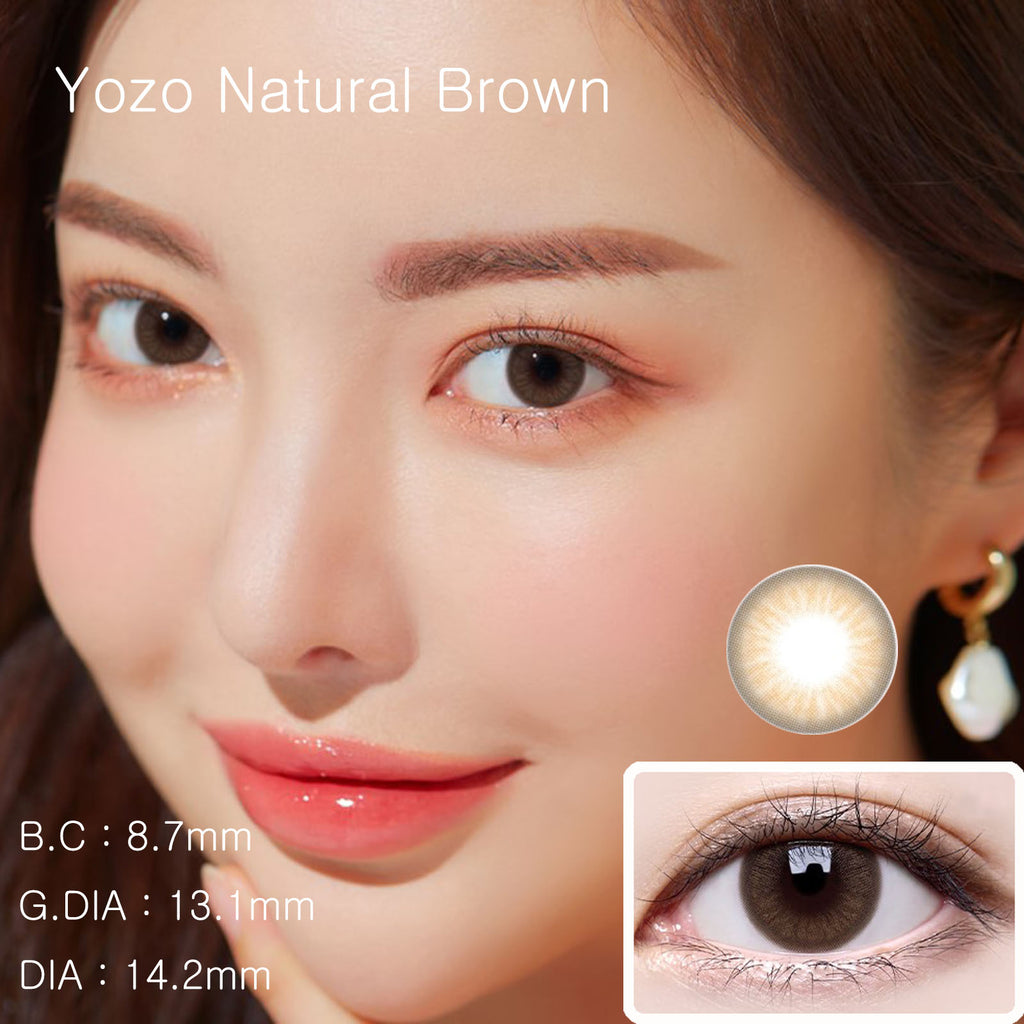 Yozo Natural Brown Colorec Contact Lenses-Lensme