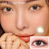 Eye Bridge Brown Colored Contact Lenses-Lensme