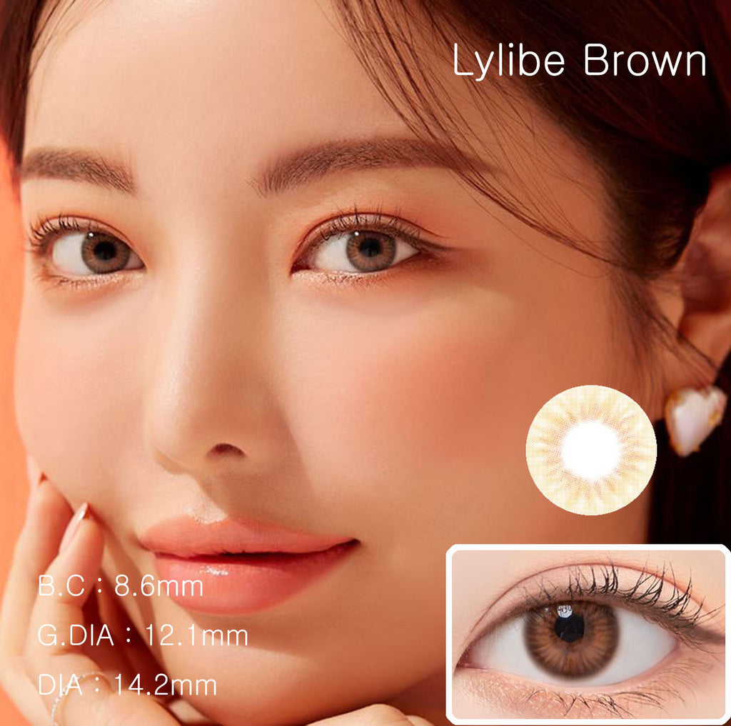 Lylibe Brown Colored Contact Lenses-Lensme