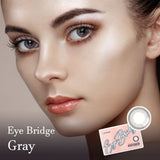 Eye Bridge Gray Colored Contact Lenses-Lensme