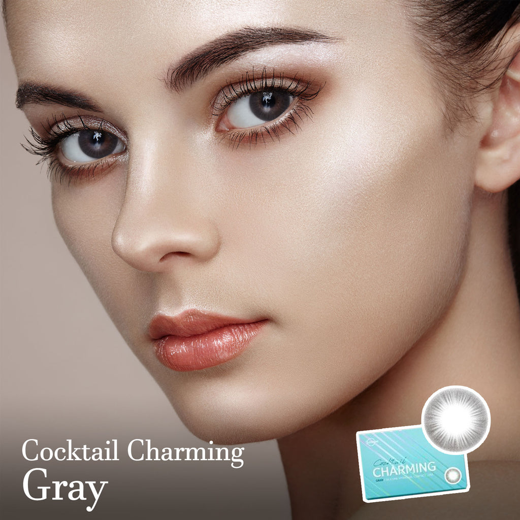 Cocktail Charming Gray Colored Contact Lenses-Lensme