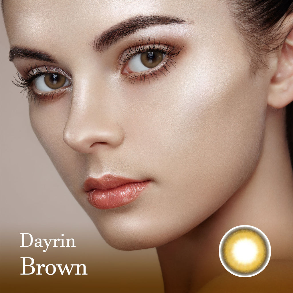 Dayrin Brown Colored Contact Lenses-Lensme