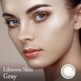 Lilmoon Skin Gray colored contact lenses-lensme