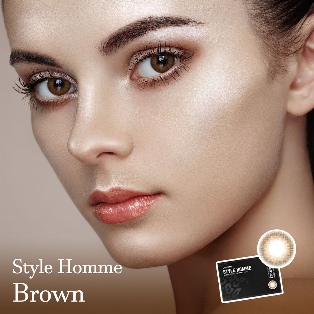 Style Homme Brown Colored Contact Korean Lenses