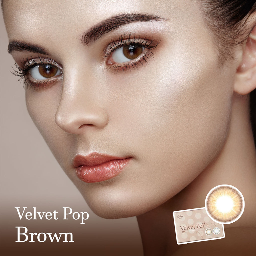 Velvet Pop 3 Colored Brown Lenses