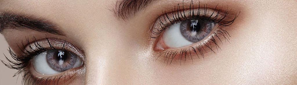 Winky Star Gray Colored Contact Lenses-Olens