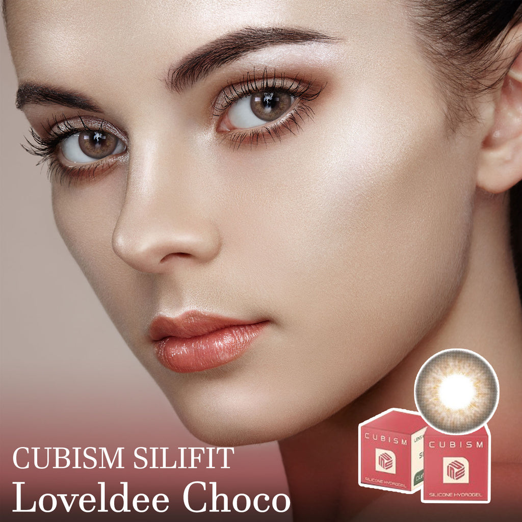 Cubism Silifit Loveldee Choco Colored Contact Lenses-Lensme