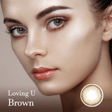 Loving U Brown Colored Contact Lenses-Olens