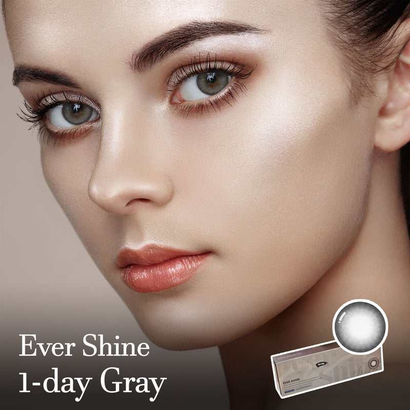 Ever Shine 1Day Gray Colored Korean Contact Lenses-Olens