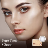 Pure Teen Choco Colored Korean Contact Lenses - Olens