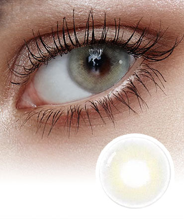 Ocean Velvet Gray 1-Day (20P) Colored Korean Contact Lenses - Olens 
