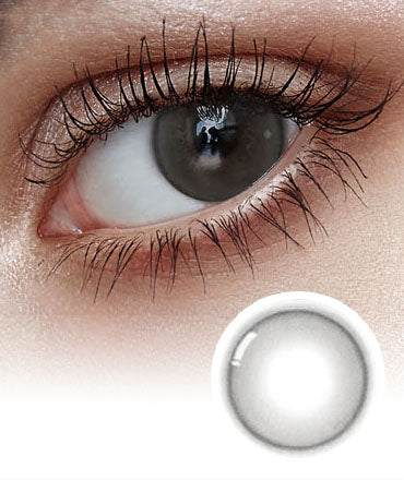 Shine Touch Milky Gray Colored Korean Contact Lenses - Olens