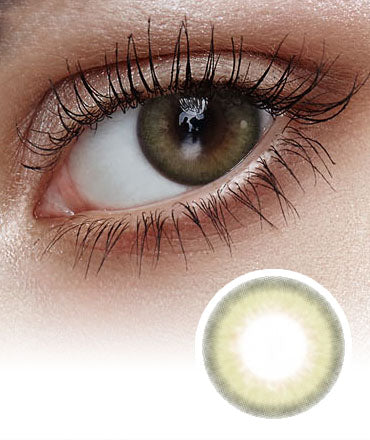 Movring Olive Coloured Korean Contact Lenses-Lensme
