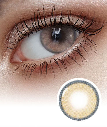 Nella Ash Beige Colored Korean Contact Lenses - Olens