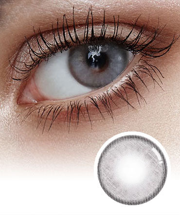 Nella Ash Gray Colored Korean Contact Lenses - Olens