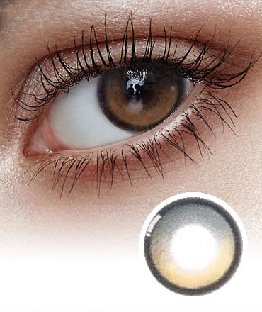 Big Glowy Mocha Brown Colored Korean Contact Lenses NewJeans Pick - Olens