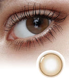 Shine Touch Milky Brown Colored Korean Contact Lenses - Olens
