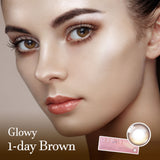 Glowy 1-Day Brown (20P)