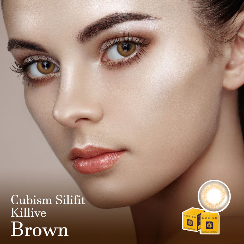 Cubism Silifit Killive Brown Colored Contact Lenses - Lensme
