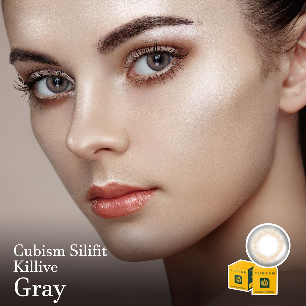 Cubism Silifit Killive Gray Colored Contact Lenses - Lensme