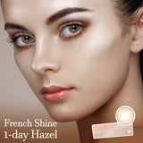 Olens  French Shine Hazel Colored Korean Contact Lenses -Olens