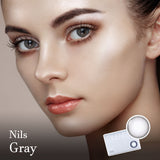 Nils Gray Colored Korean Contact Lenses - Olens