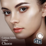 Cubism Silifit Ludia Choco Colored Contact Lenses-Lensme