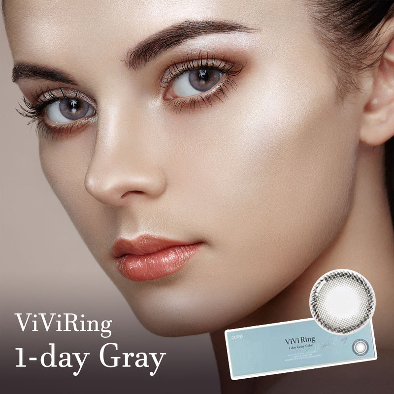 Olens - BlackPink Rose ViViRing 1 Day Gray Colored Korean Contact Lenses