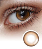Eye Four Cat Brown Brown Colored Contact Lenses-Lensme