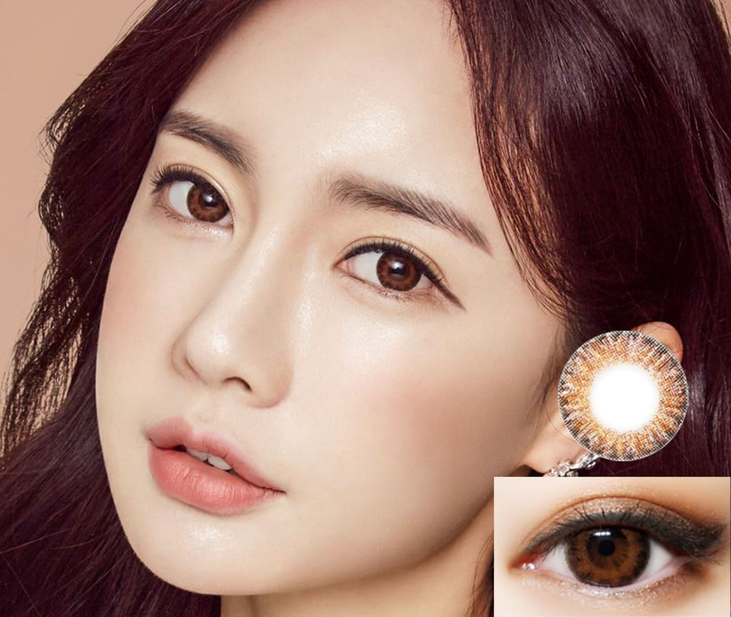 3 Colored Brown Contact Lenses-14.5mm