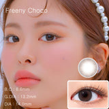 Make Look Freeny Choco Colored Contact Lenses-lensme