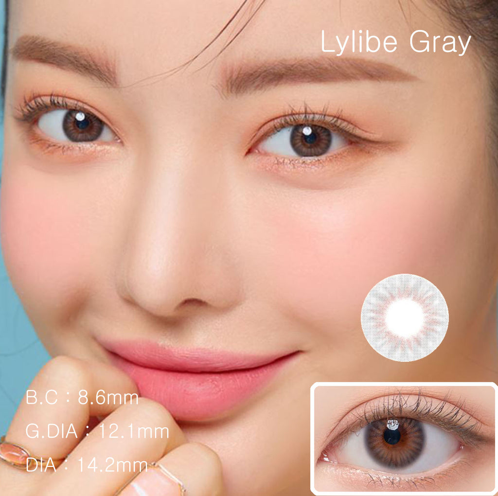 Lylibe Gray colored contact lenses-lensme
