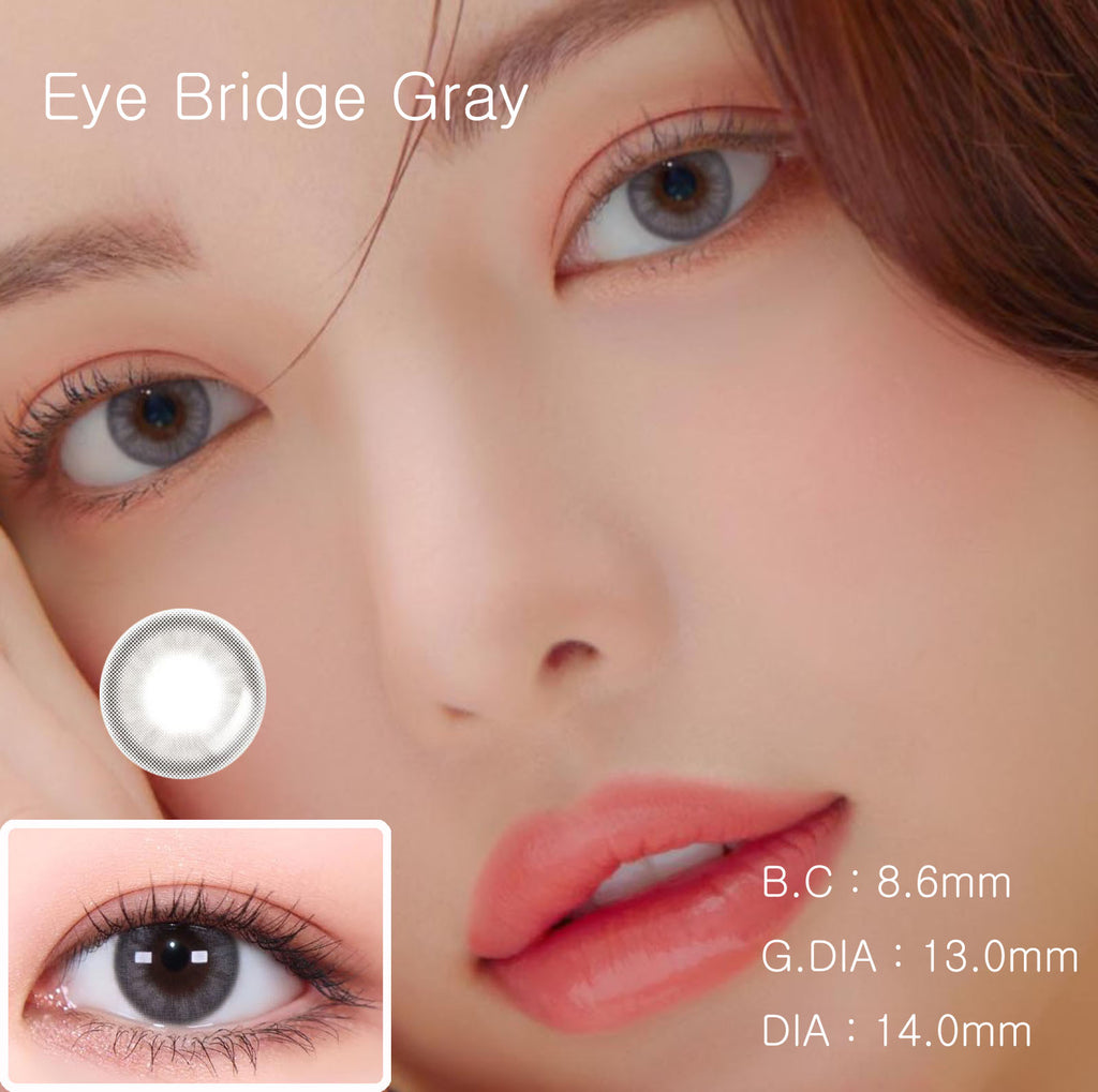 Eye Bridge Gray Colored Contact Lenses-Lensme