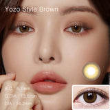 Yozo Style Brown Colored Contact Lenses-Lensme