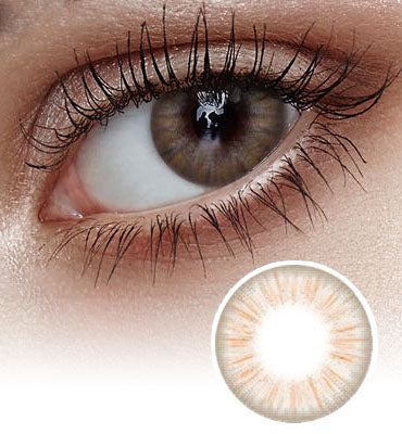 Almond Cream Gray Colored Contact Lenses