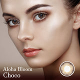 Aloha Bloom Choco Color Korean Contact Lenses-Lensme
