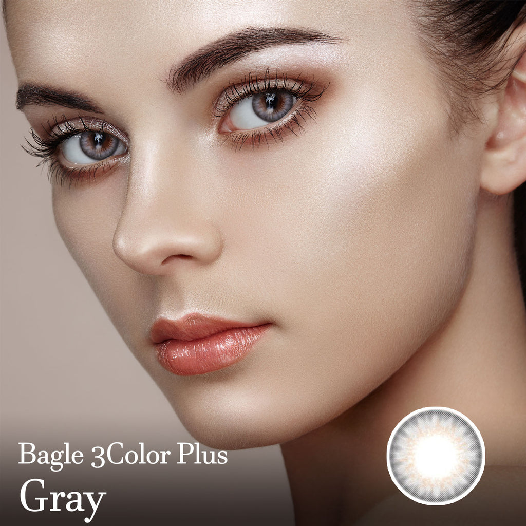 Bagle 3 Color Plus Gray Colored Contact Lenses-Lensme